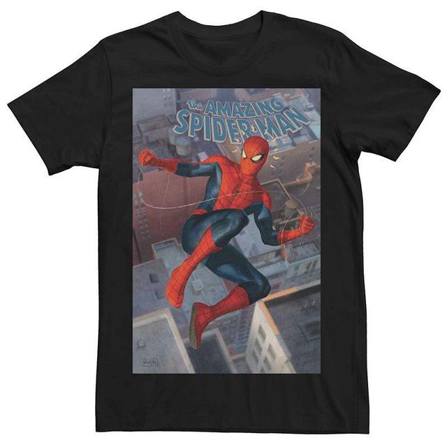 Mens Marvel The Amazing Spider-Man Sense Jump Tee Black Product Image