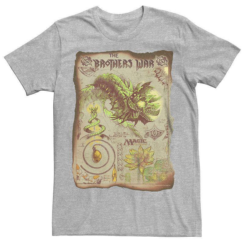 Mens Magic: the Gathering Creature Schematic Tee Athletic Grey Product Image