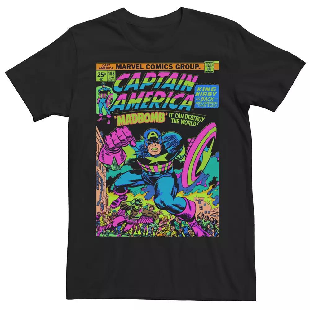 Mens Marvel Captain America Comic Cover Graphic Tee Product Image