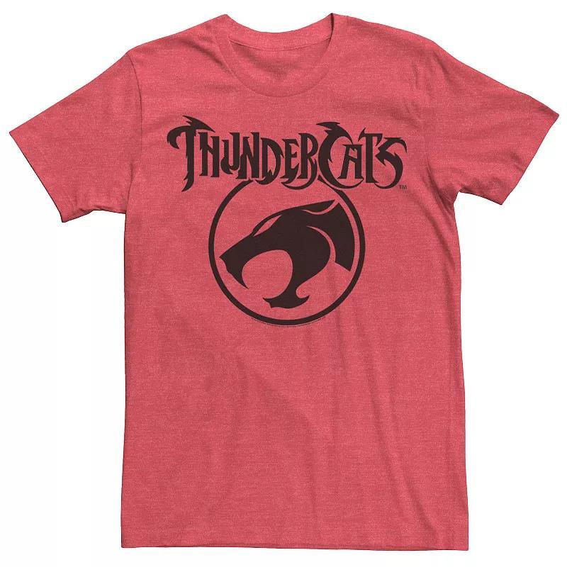 Mens ThunderCats Simple Circle Logo Tee Red Grey Product Image