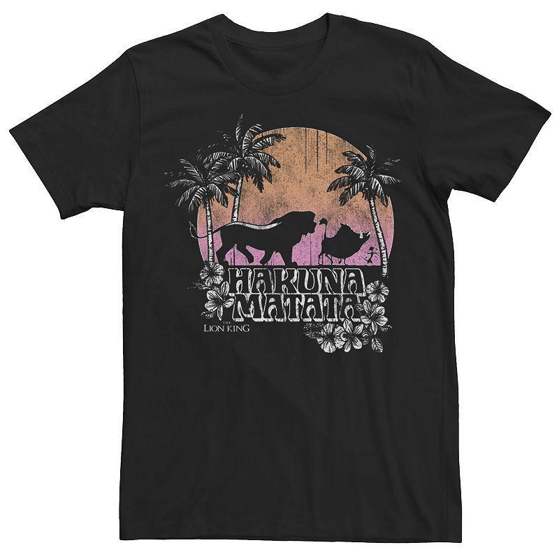 Mens Disneys The Lion King Distressed Retro Sunset Trio Tee Product Image