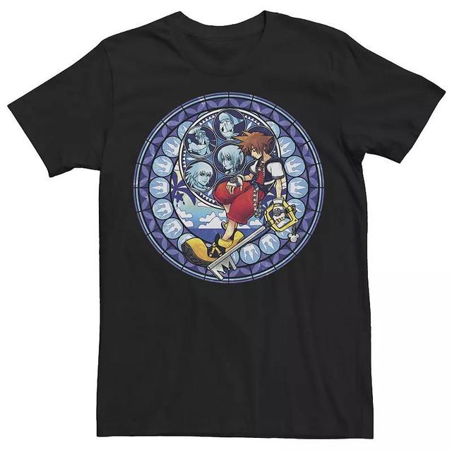 Mens Kingdom Hearts Stained Glass Sora Tee Black Product Image