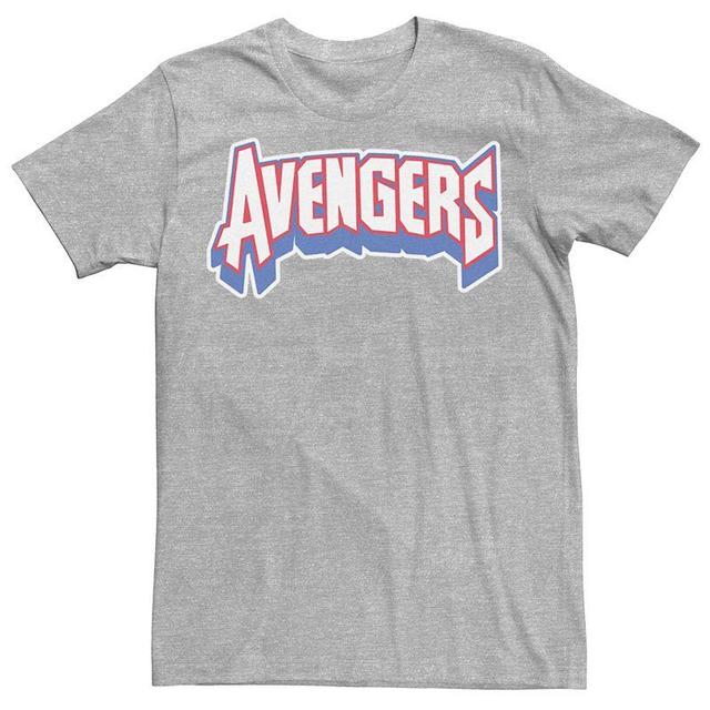 Mens Marvel Avengers Logo Tee Athletic Grey Product Image