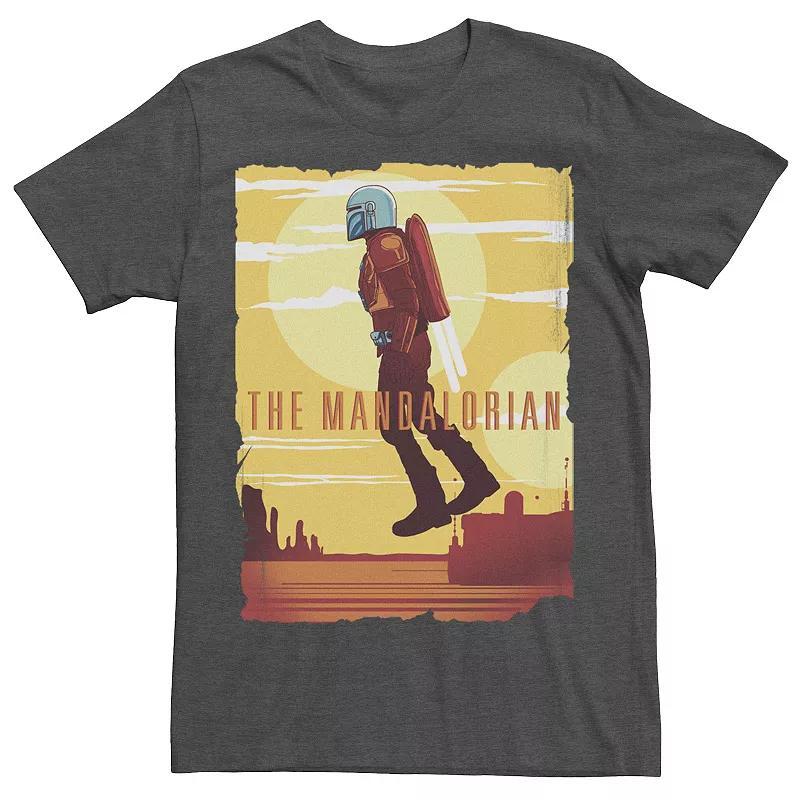 Mens Star Wars The Mandalorian Favorite People Are Bounty Hunters Tee Grey Heather Product Image