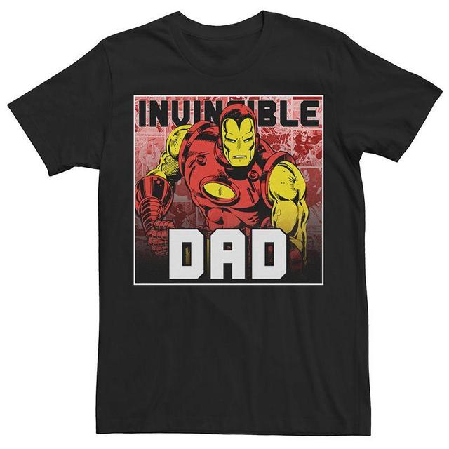 Mens Marvel Comics Retro Iron Man Invincible Dad Tee Product Image