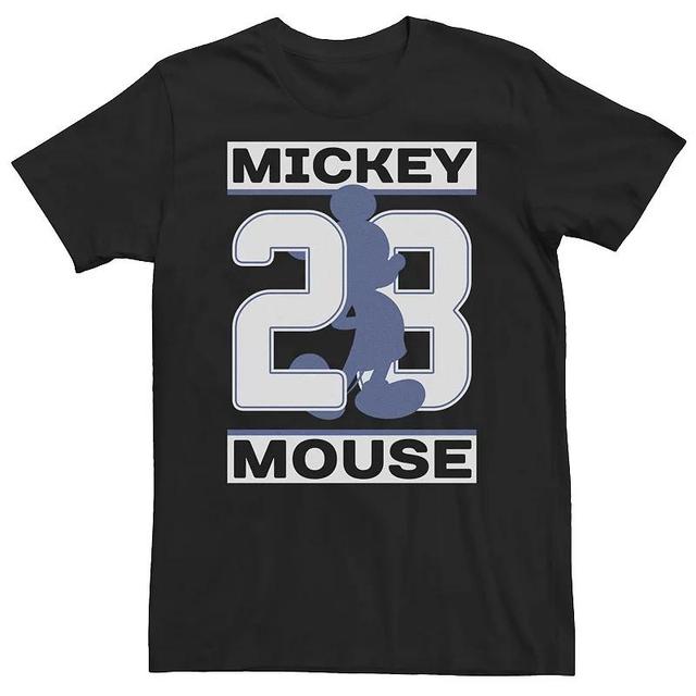 Disney Big & Tall Disney Mickey Mouse #28 Mickey Silhouette Tee, Men's, Size: 5XL, Black Product Image