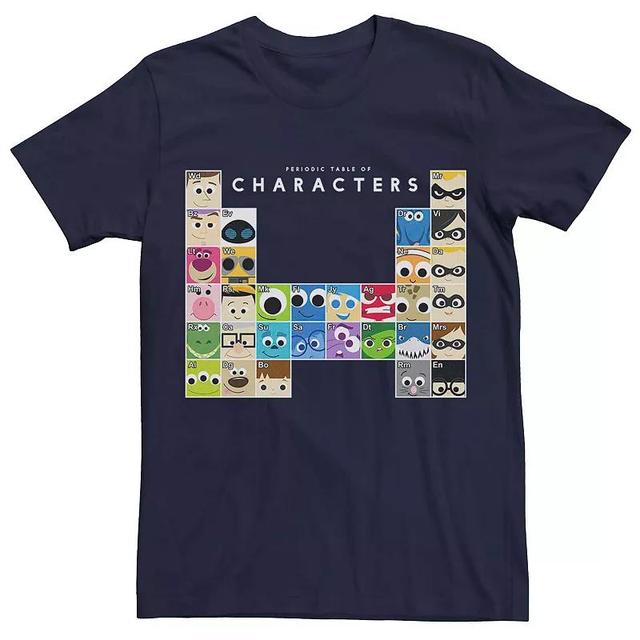 Mens Disney Pixar Periodic Table Of Characters Tee Product Image