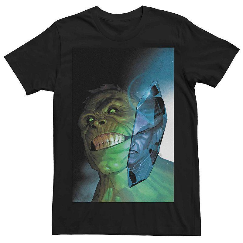 Mens Marvels Hulk Grin Comic Cover Tee Product Image