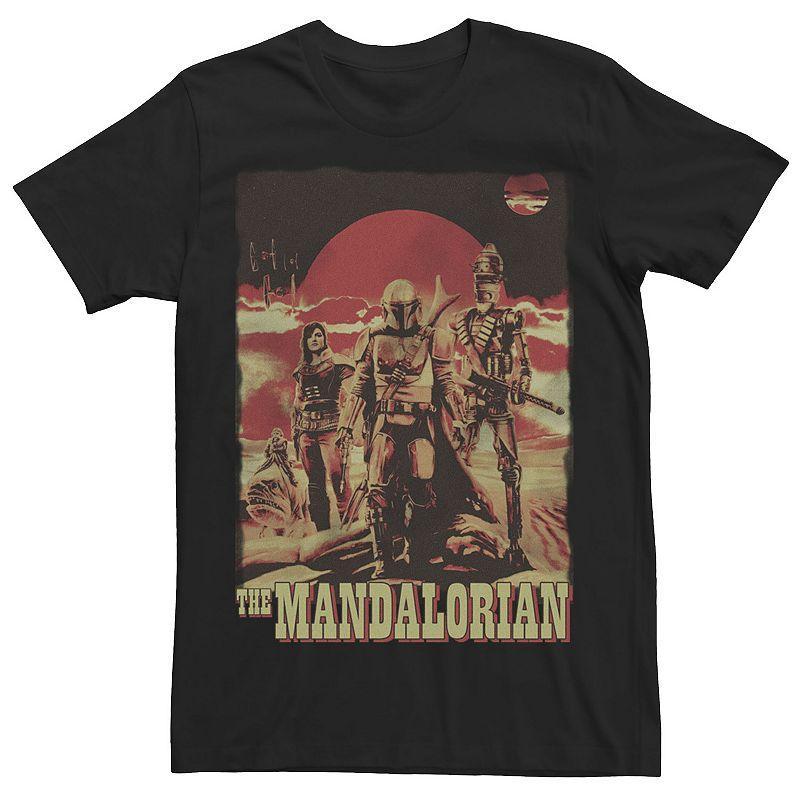 Mens Star Wars The Mandalorian Space Cowboy & Friends Graphic Tee Product Image