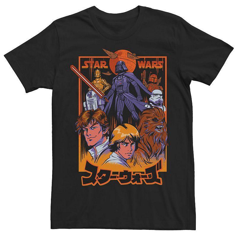 Mens Star Wars Manga Star Wars Group Shot Logo Tee Product Image