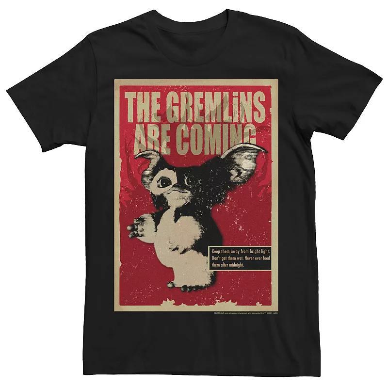 Mens Gremlins Poster Gizmo Retro Tee Product Image