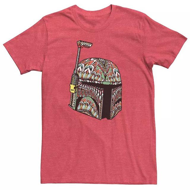 Mens Star Wars Boba Fett Colorful Pattern Fill Tee Product Image