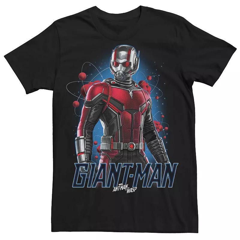 Mens Marvel Ant-Man And The Wasp Giant-Man Atoms Poster Tee Black Product Image