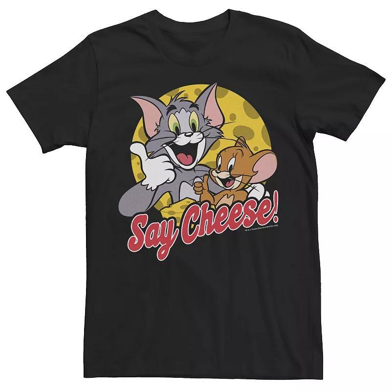 Mens Tom And Jerry Say Cheese Portrait Tee Product Image