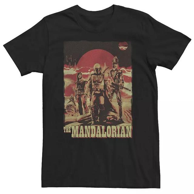 Big & Tall Star Wars The Mandalorian Space Cowboy & Friends Tee, Mens Product Image