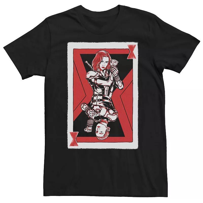 Mens Marvel Black Widow Playing Card Tee Product Image