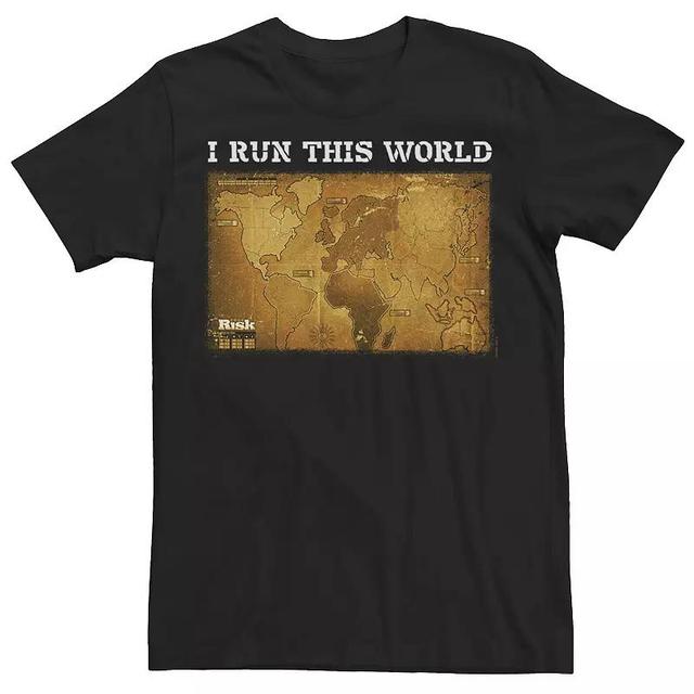 Mens Risk I Run This World Map Tee Product Image