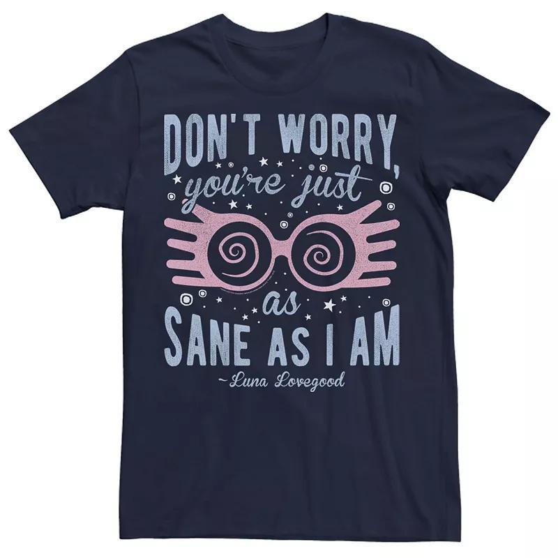 Mens Harry Potter Luna Youre Just As Sane As I Am Graphic Tee Blue Product Image