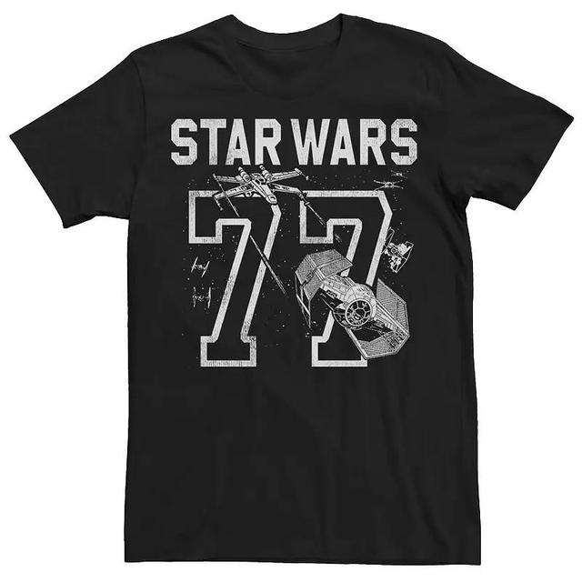 Mens Star Wars 77 Collegiate Jersey Dog Fight Tee Product Image