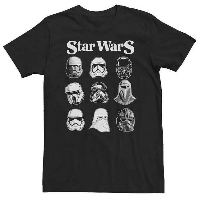 Big & Tall Star Wars Stormtrooper Helmets Poster Tee, Mens Product Image