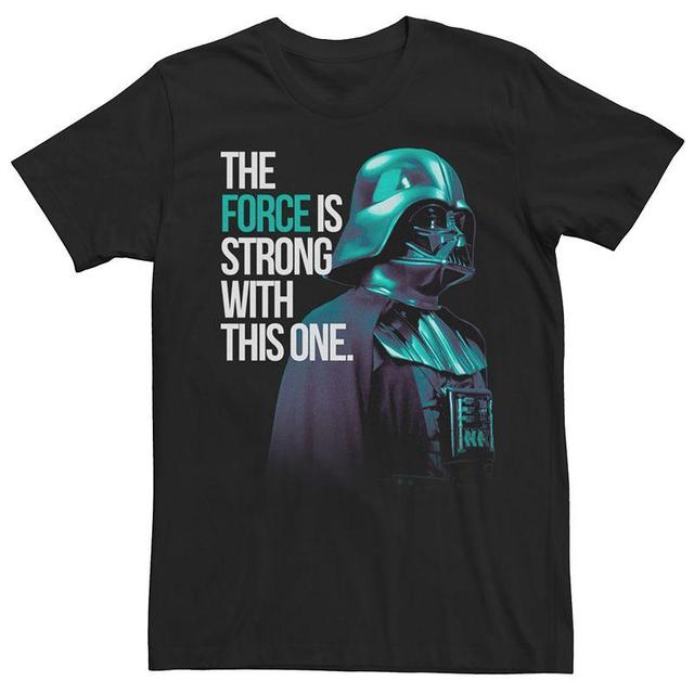 Mens Star Wars Darth Vader The Force Is Strong With This One Portrait Tee Product Image