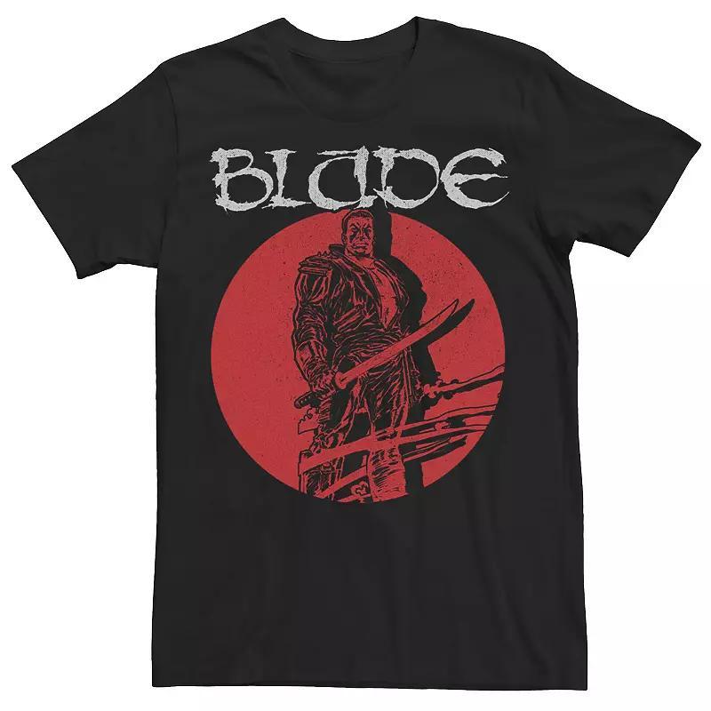 Mens Marvel Blade Rising Sun Portrait Logo Graphic Tee Black Product Image