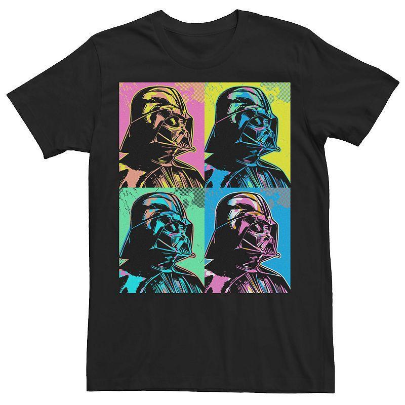 Mens Star Wars Darth Vader Colorful Portrait Panel Box Tee Product Image