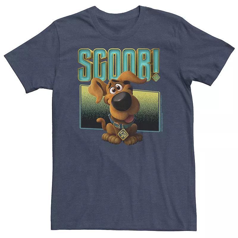 Big & Tall Scooby-Doo Puppers Scoob Portrait Tee, Mens Navy Grey Product Image