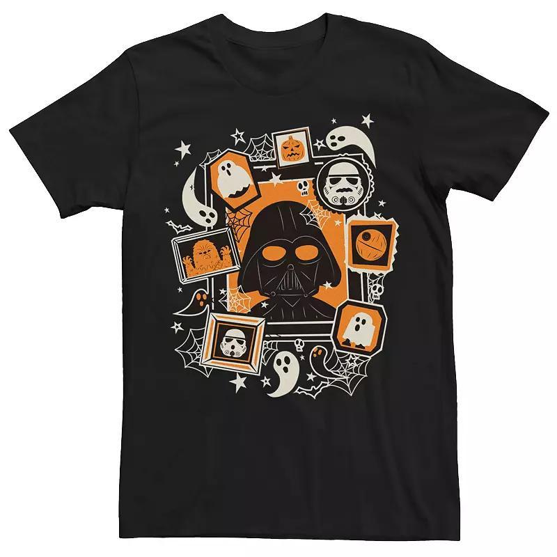 Mens Star Wars Darth Vader And Ghosts Halloween Poster Tee Product Image