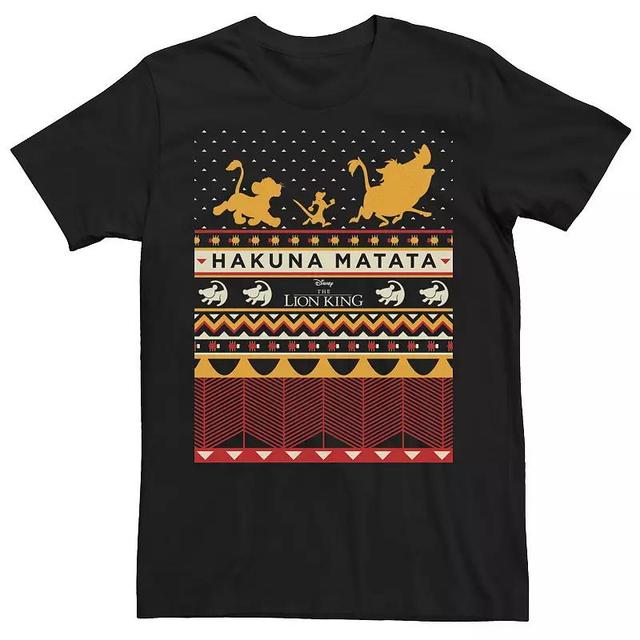 Disneys Lion King Hakuna Matata Ugly Christmas Sweater Mens Tee Product Image