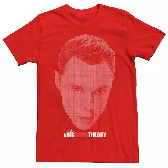 Mens The Big Bang Theory Sheldon Big Face Fade Tee Product Image