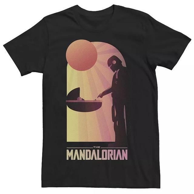 Mens Star Wars The Mandalorian The Child Sunset Meeting Tee Product Image