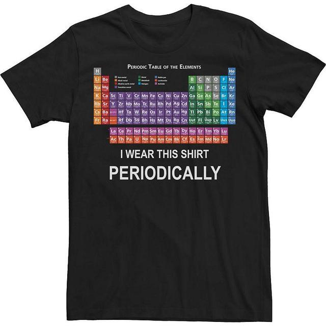 Big & Tall Periodic Table Of Elements Chemistry Humor Tee, Mens Product Image