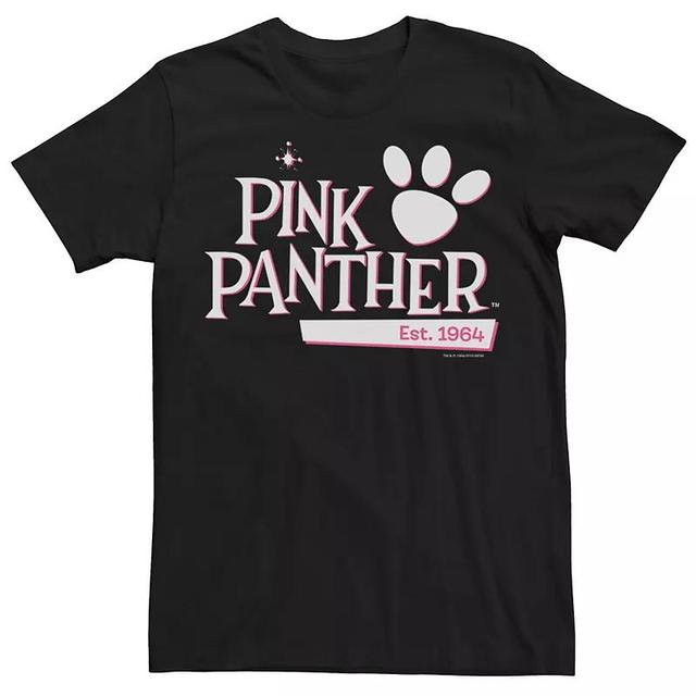 Mens Pink Panther Paw Print Est. 1964 Logo Tee Product Image