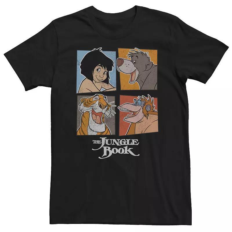 Big & Tall Disney The Jungle BookMowgli And Friends Box Tee, Mens Product Image