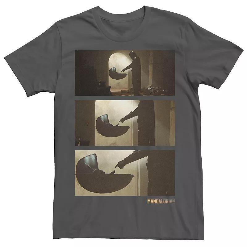 Mens Star Wars The Mandalorian The Child Panel Zoom In Tee Grey Product Image