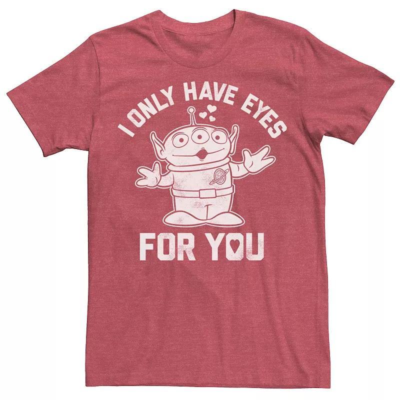 Disney / Pixars Toy Story Mens I Only Have Eyes For You Valentines Day Tee Red Grey Product Image