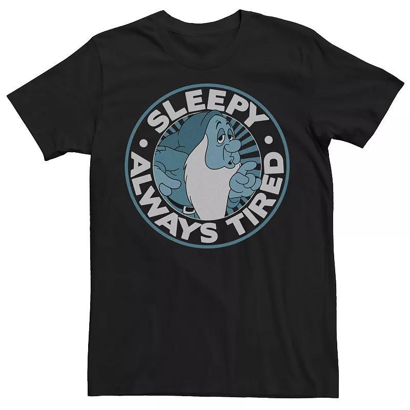 Disneys Snow White Sleepy Mens Always Tired Circle Tee Product Image