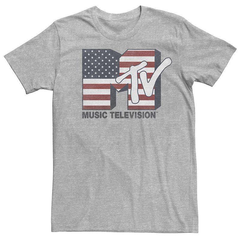 Mens MTV American Flag Logo Tee Product Image