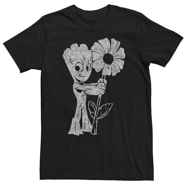 Big & Tall Marvel Guardians of the Galaxy Classic Groot Flower Abstract Tee, Mens Product Image