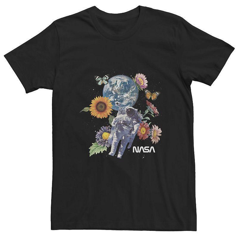 Big & Tall NASA Floral Astronaut Portrait Tee, Mens Product Image