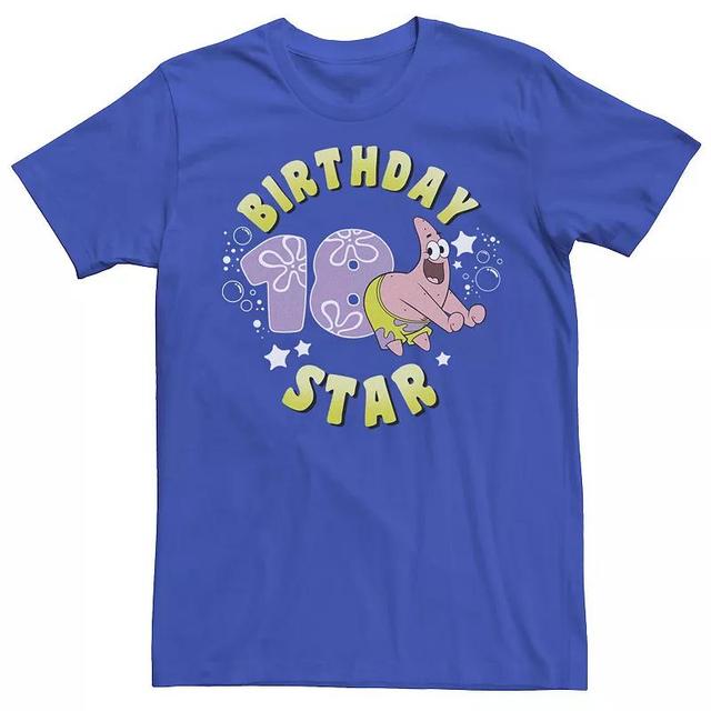 Mens Spongebob Patrick 18th Birthday Star Portrait Tee Product Image