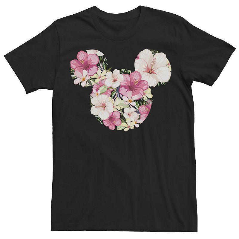 Disneys Mickey & Friends Mickey Floral Fill Mens Tee Product Image