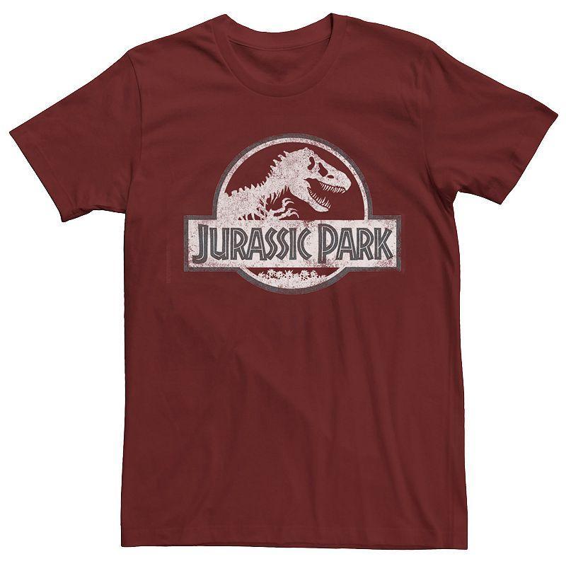 Mens Jurassic Park Logo Tee Red Product Image