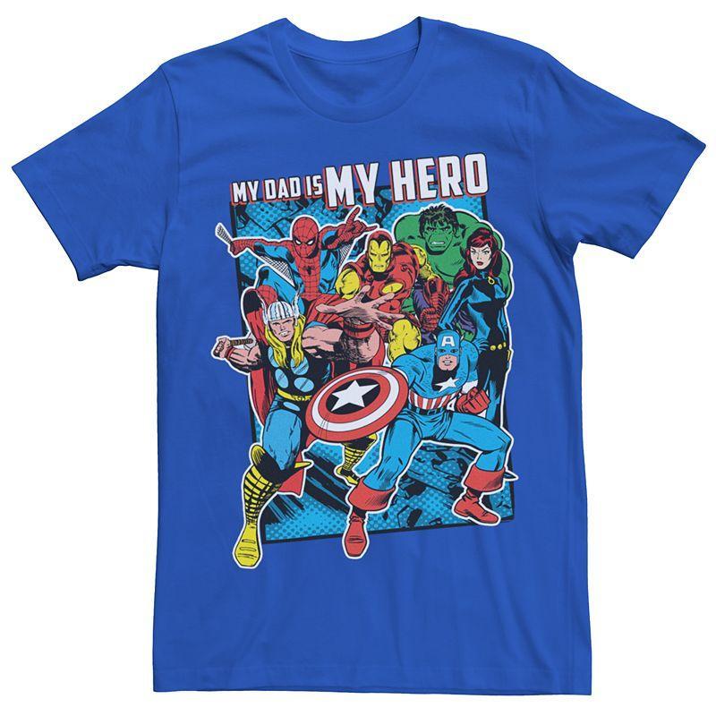 Mens Marvel Avengers Dad is my Hero Graphic Tee Product Image