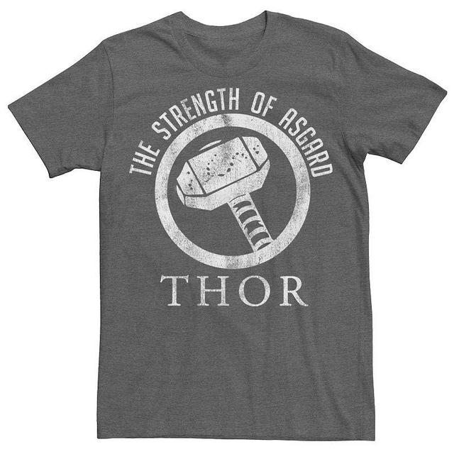 Mens Marvel Comics Retro Thor Strength Tee Grey Heather Product Image