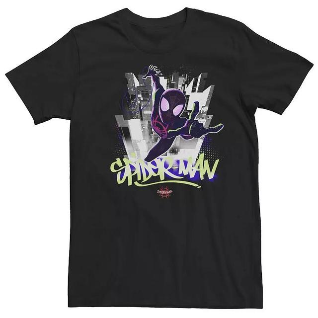 Mens Marvel Spider-Man Spiderverse Graffiti City Graphic Tee Product Image