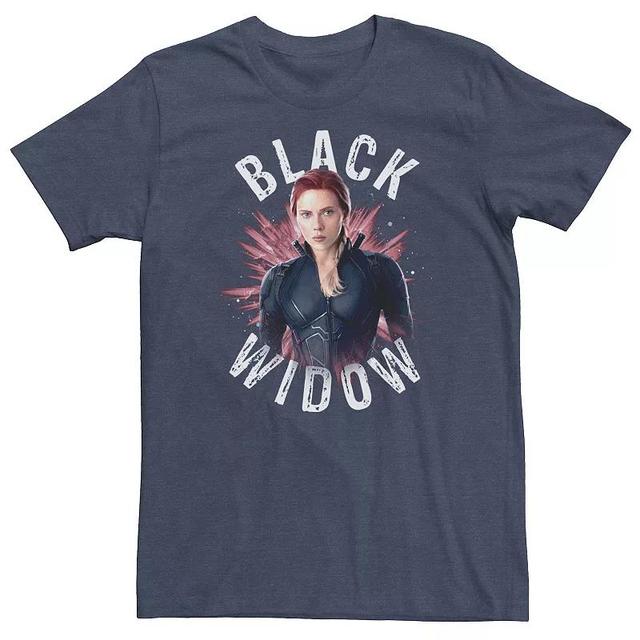 Big & Tall Marvel Avengers Endgame Black Widow Space Poster Tee, Mens Product Image