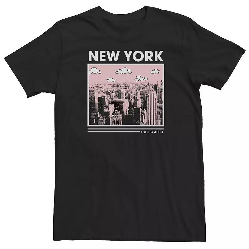 Big & Tall New York The Big Apple Skyline Tee, Mens Product Image