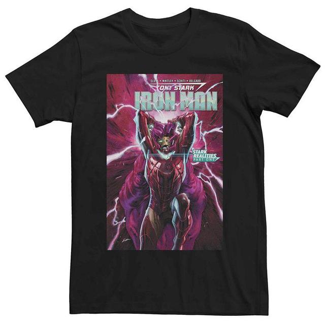 Mens Marvel Iron Man Short Sleeve Graphic Tee Black Product Image